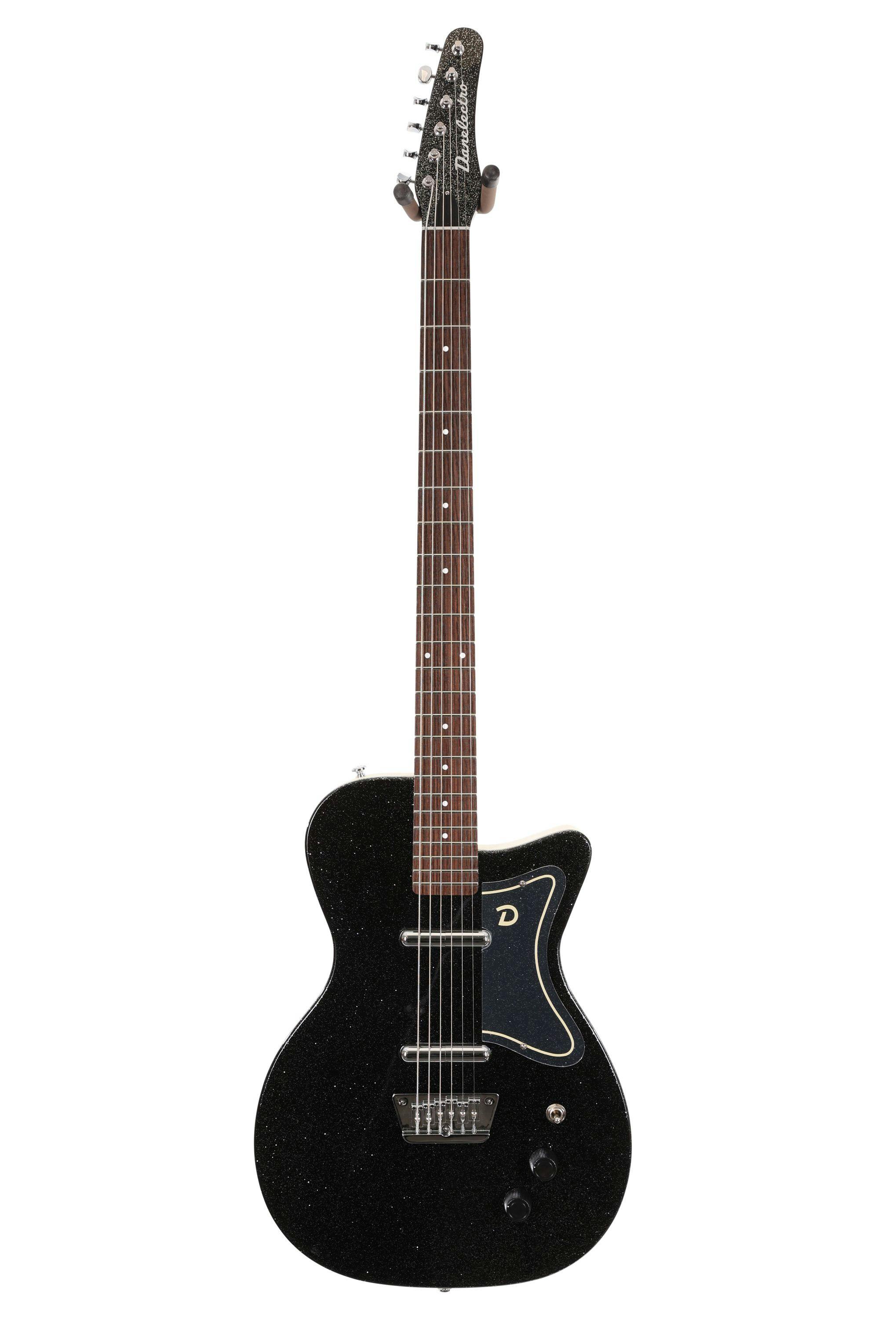 Danelectro 56 Baritone Electric Guitar in Black Sparkle 